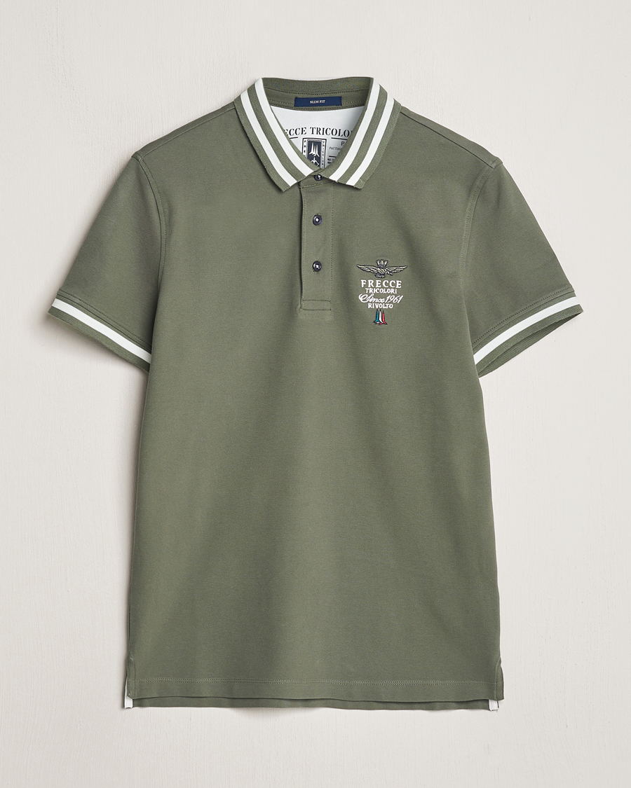 Herren | Poloshirts | Aeronautica Militare | Tipped Polo Verde Green