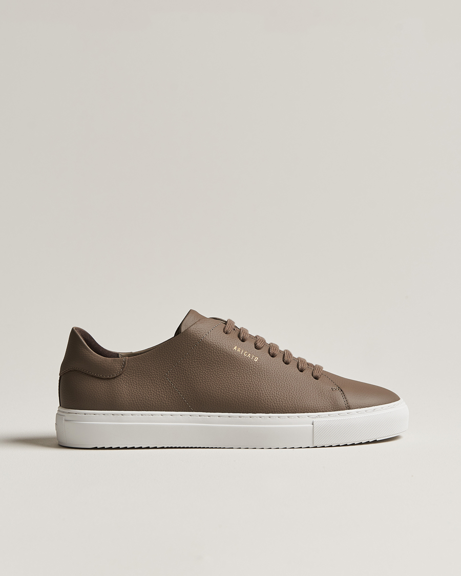 Herren | Axel Arigato Clean 90 Grained Leather Sneaker Brown | Axel Arigato | Clean 90 Grained Leather Sneaker Brown