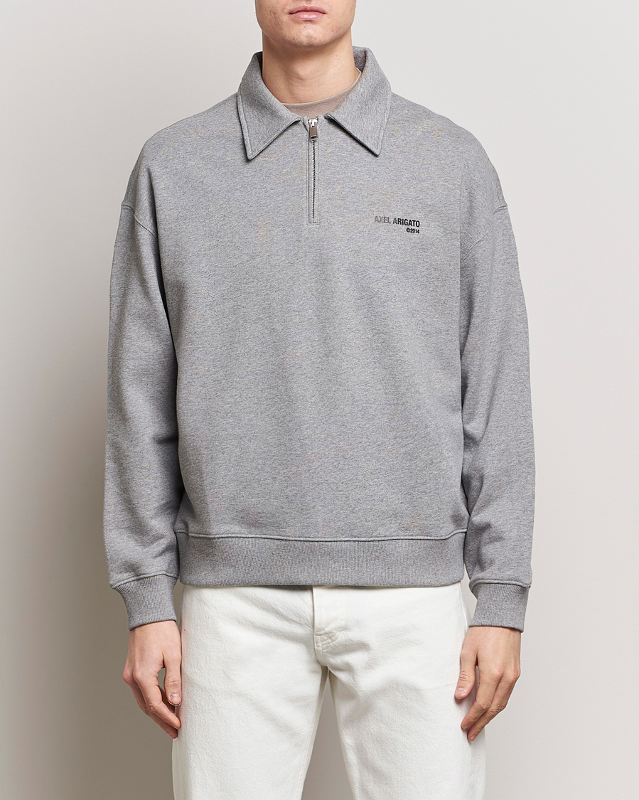 Herren | Kleidung | Axel Arigato | Remi Half Zip Sweater Grey Melange