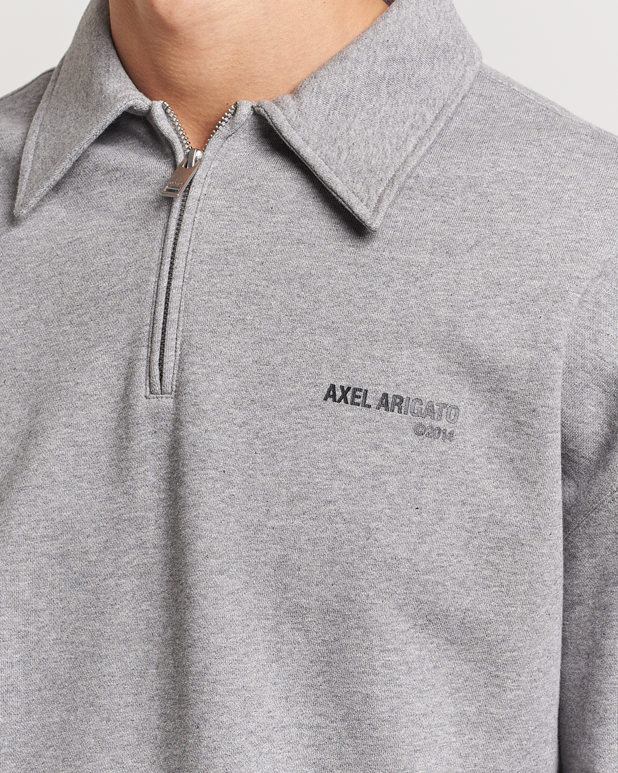 Herren | Pullover | Axel Arigato | Remi Half Zip Sweater Grey Melange