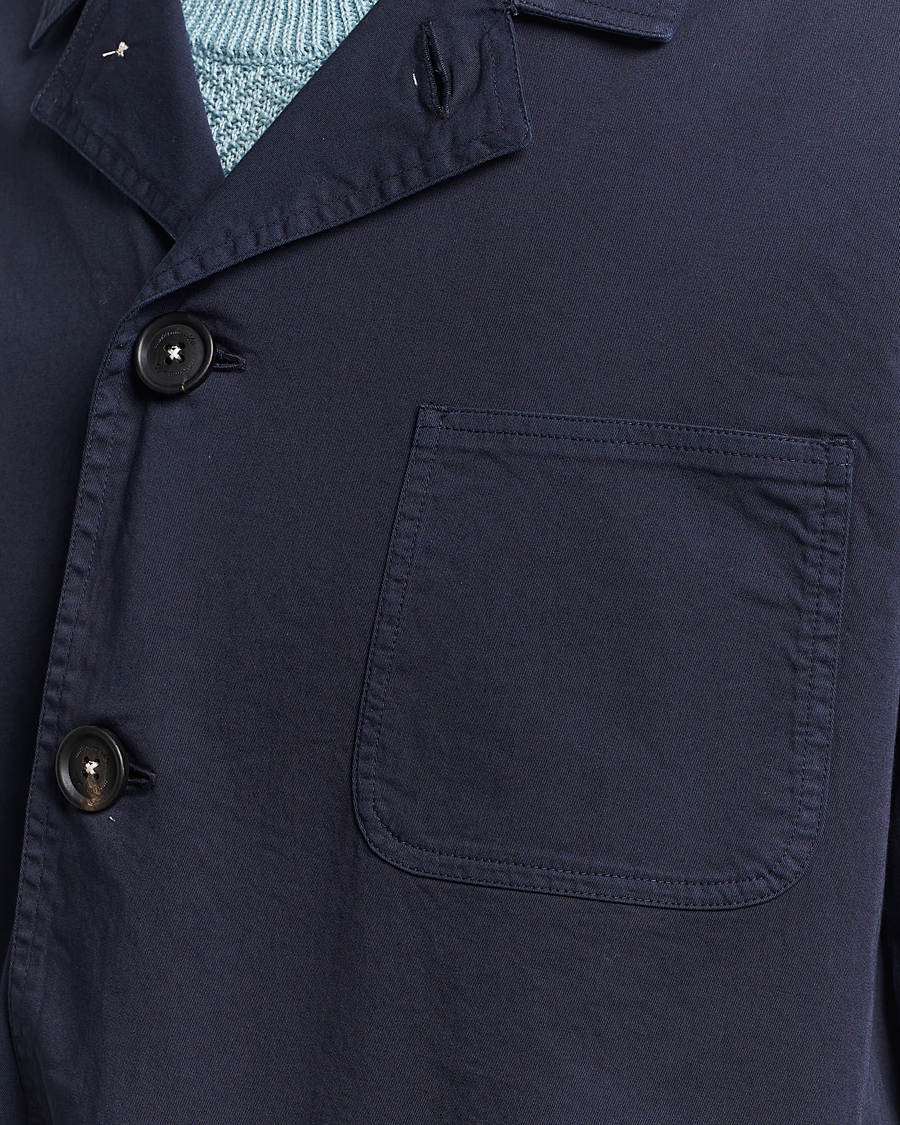 Herren | Hemden | Massimo Alba | Florida Stone Washed Shirt Jacket Navy