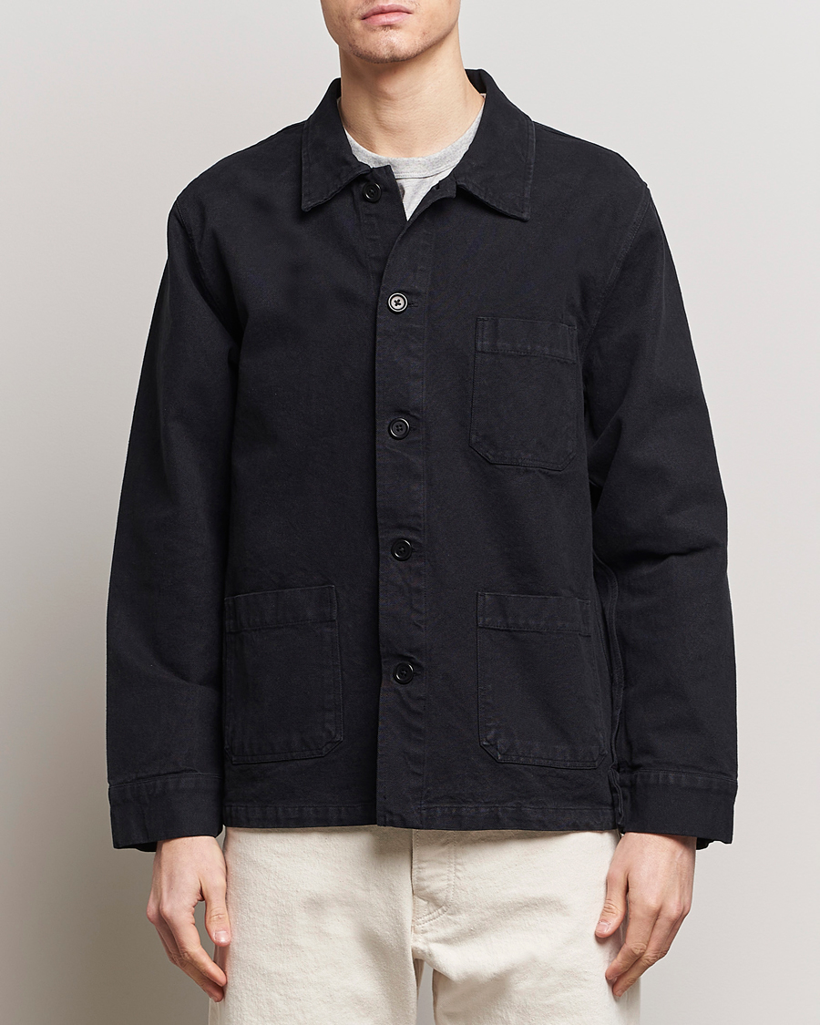 Herren | Freizeithemden | Colorful Standard | Organic Workwear Jacket Deep Black