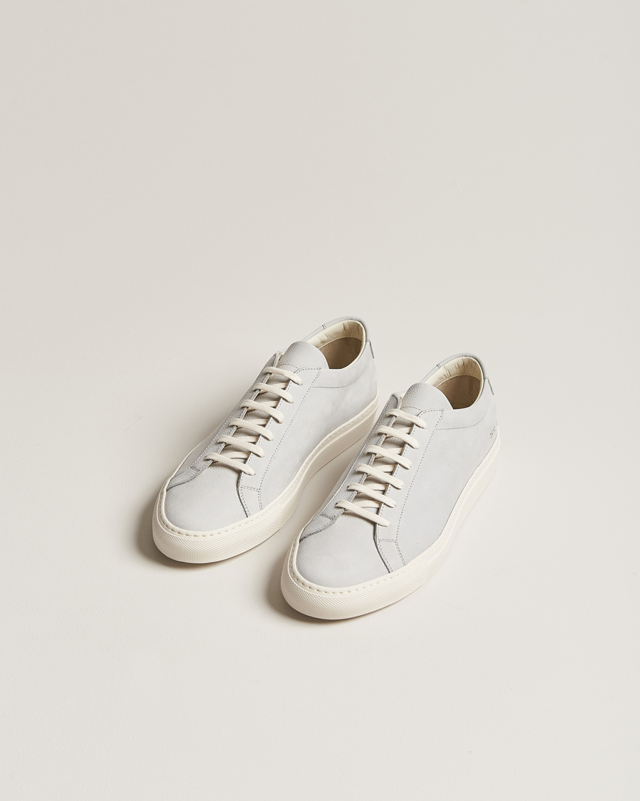 Herr | Common Projects | Common Projects | Original Achilles Pebbled Nubuck Sneaker Grey