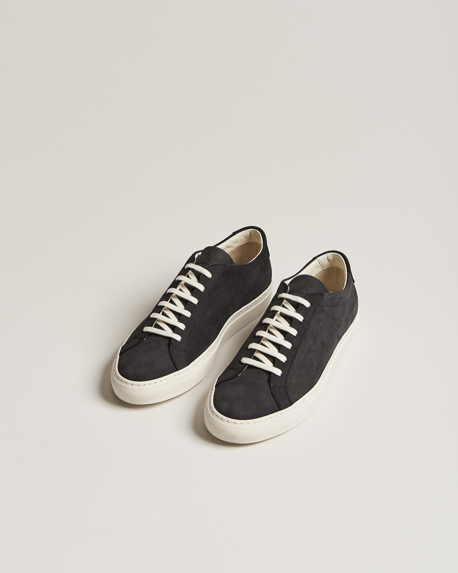 Herr | Common Projects | Common Projects | Original Achilles Pebbled Nubuck Sneaker Black