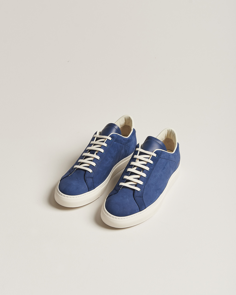 Men | Common Projects | Common Projects | Retro Pebbled Nappa Leather Sneaker Blue/White