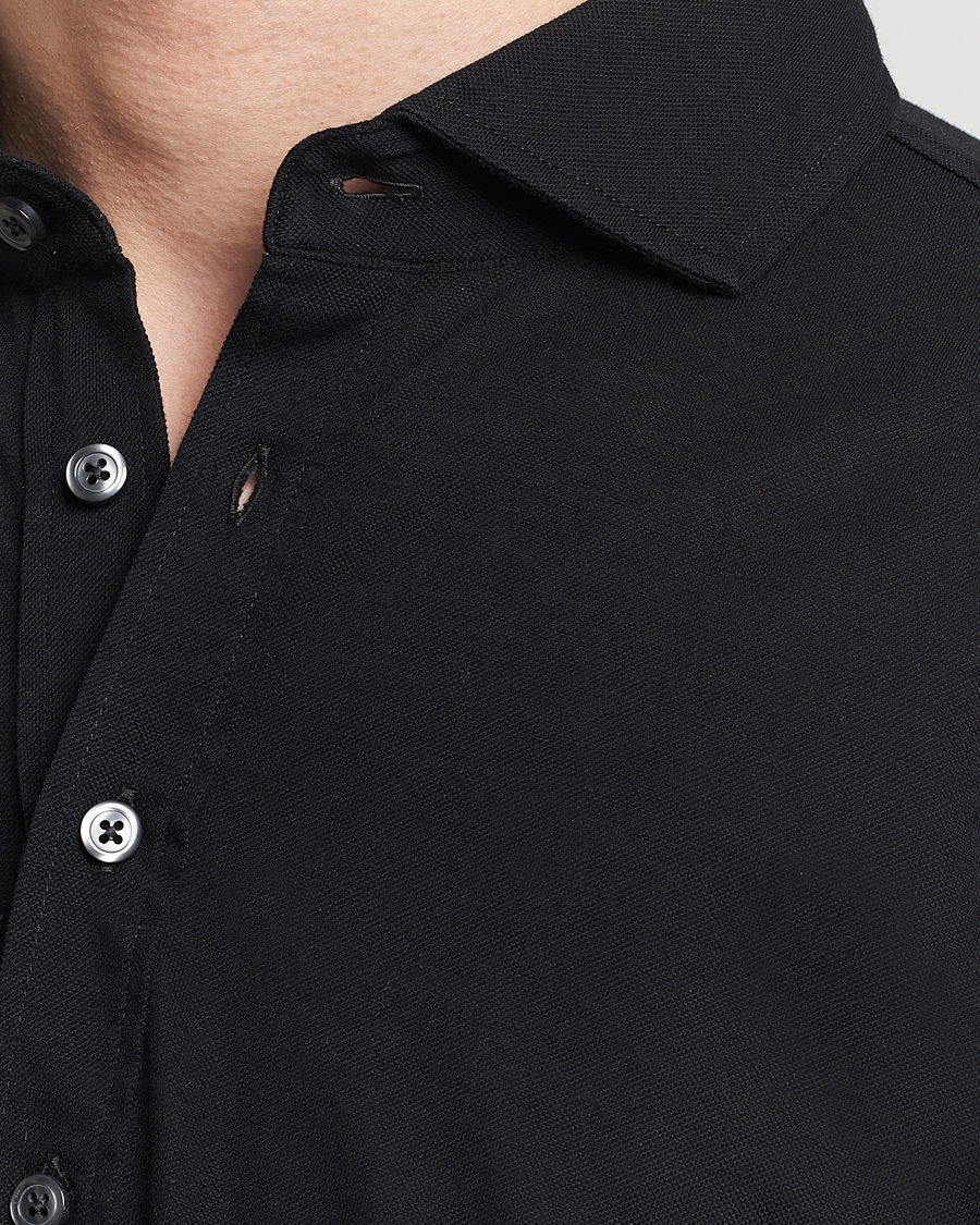 Herren | Hemden | Gran Sasso | Popover Shirt Black