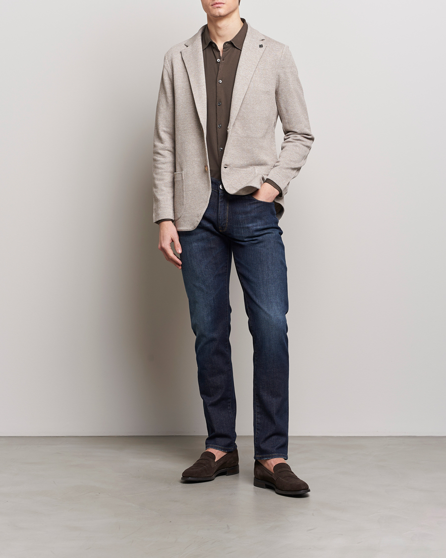 Herren | Sakkos | Gran Sasso | Structured Cotton/Linen Blazer Beige Melange