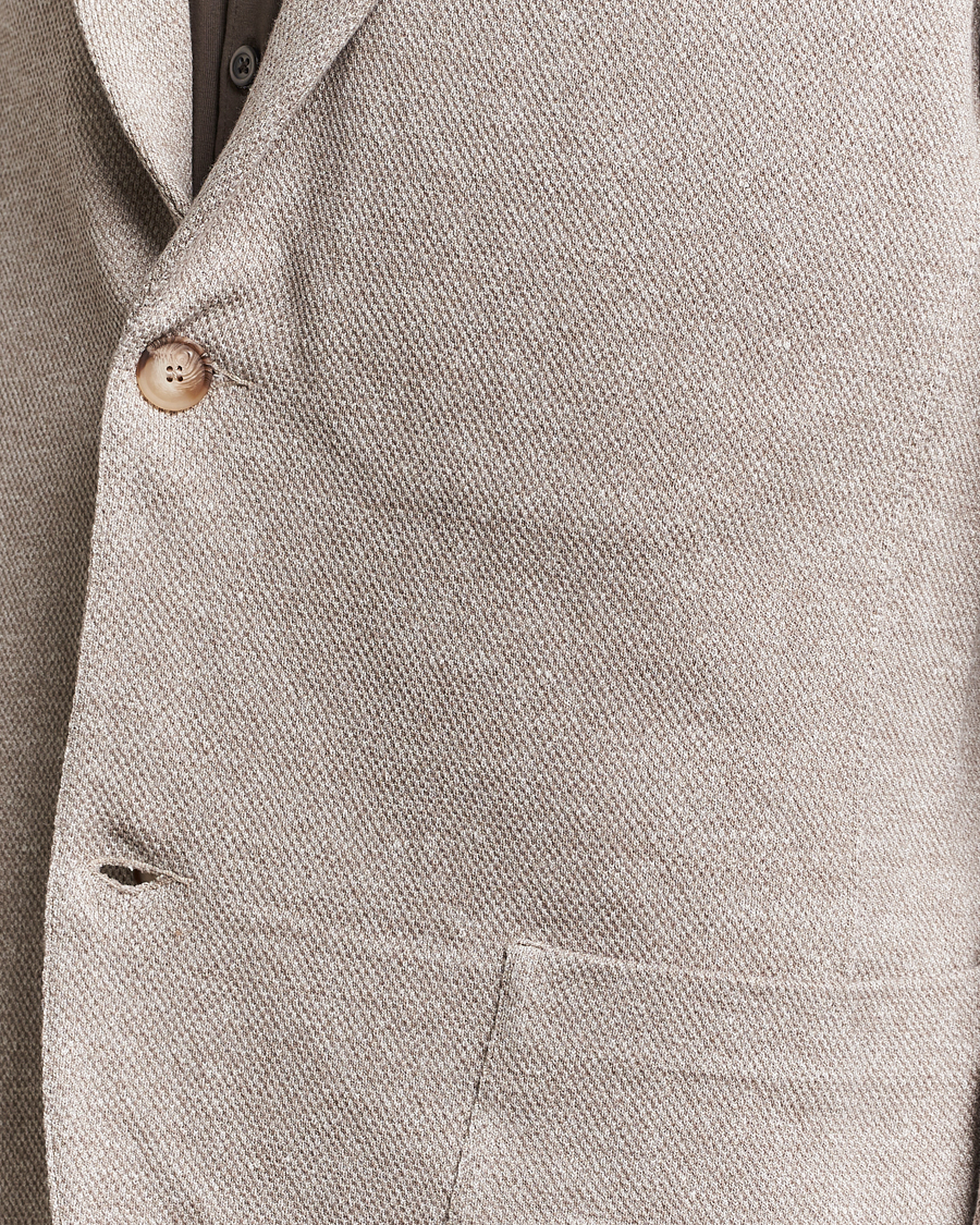 Herren | Sakkos | Gran Sasso | Structured Cotton/Linen Blazer Beige Melange