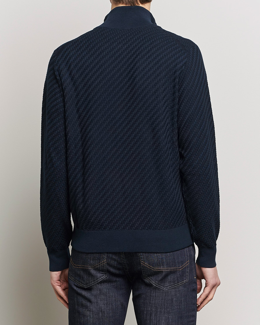 Herren | Pullover | Brioni | Cashmere/Silk Blend Full Zip Navy