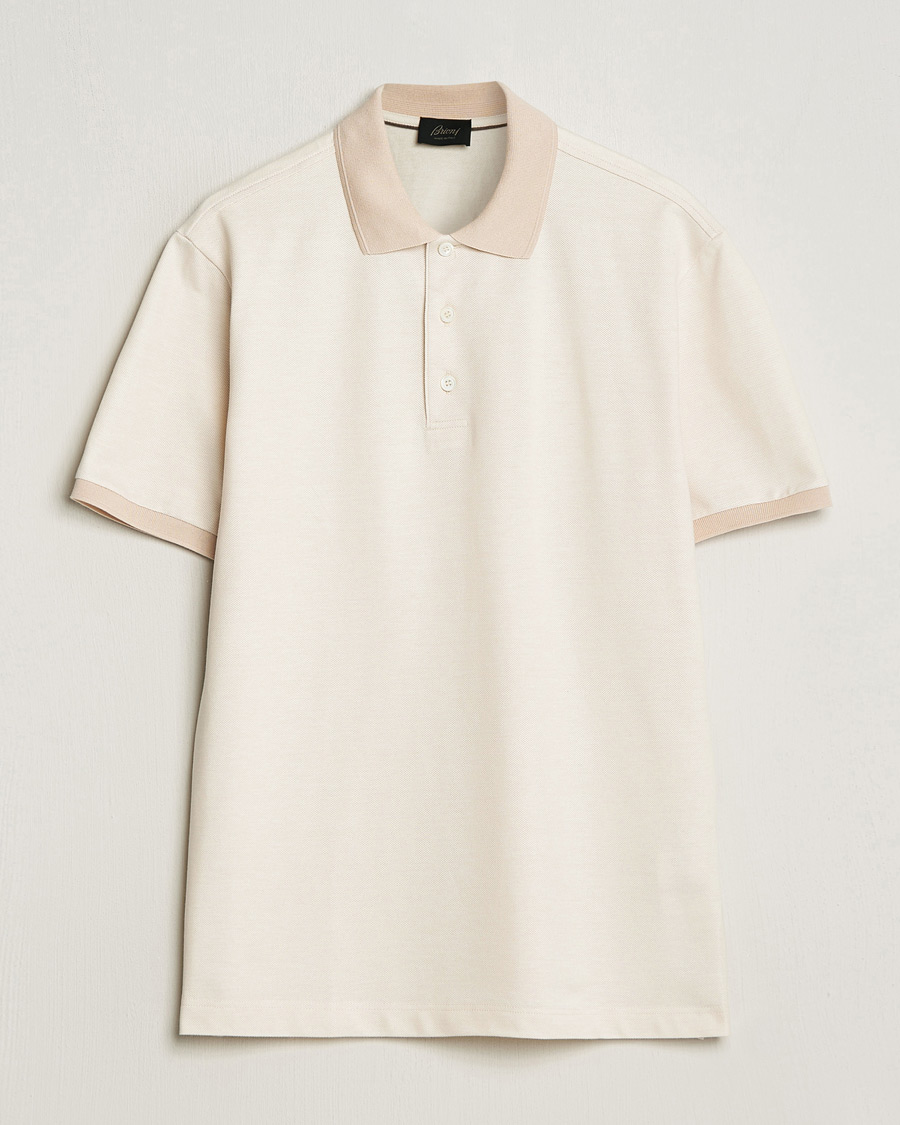 Herren | Poloshirts | Brioni | Cotton Piquet Polo Beige