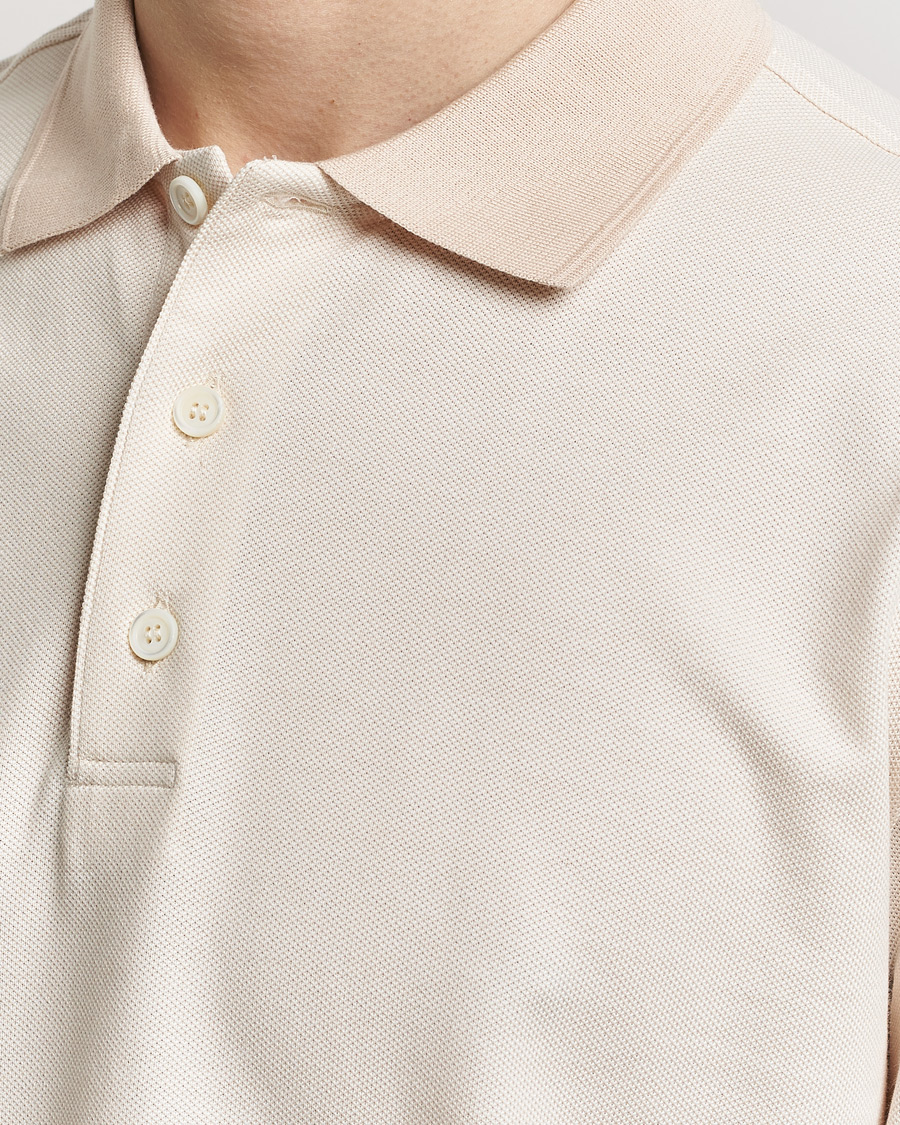 Herren | Poloshirts | Brioni | Cotton Piquet Polo Beige