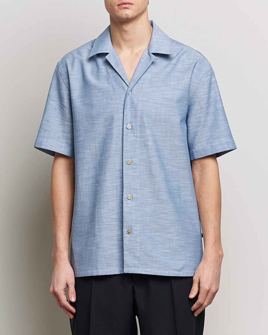 Men | Brioni | Brioni | Cotton Cuban Shirt Light Blue