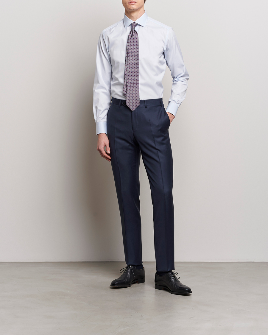 Herren | Luxury Brands | Brioni | Slim Fit Dress Shirt Light Blue