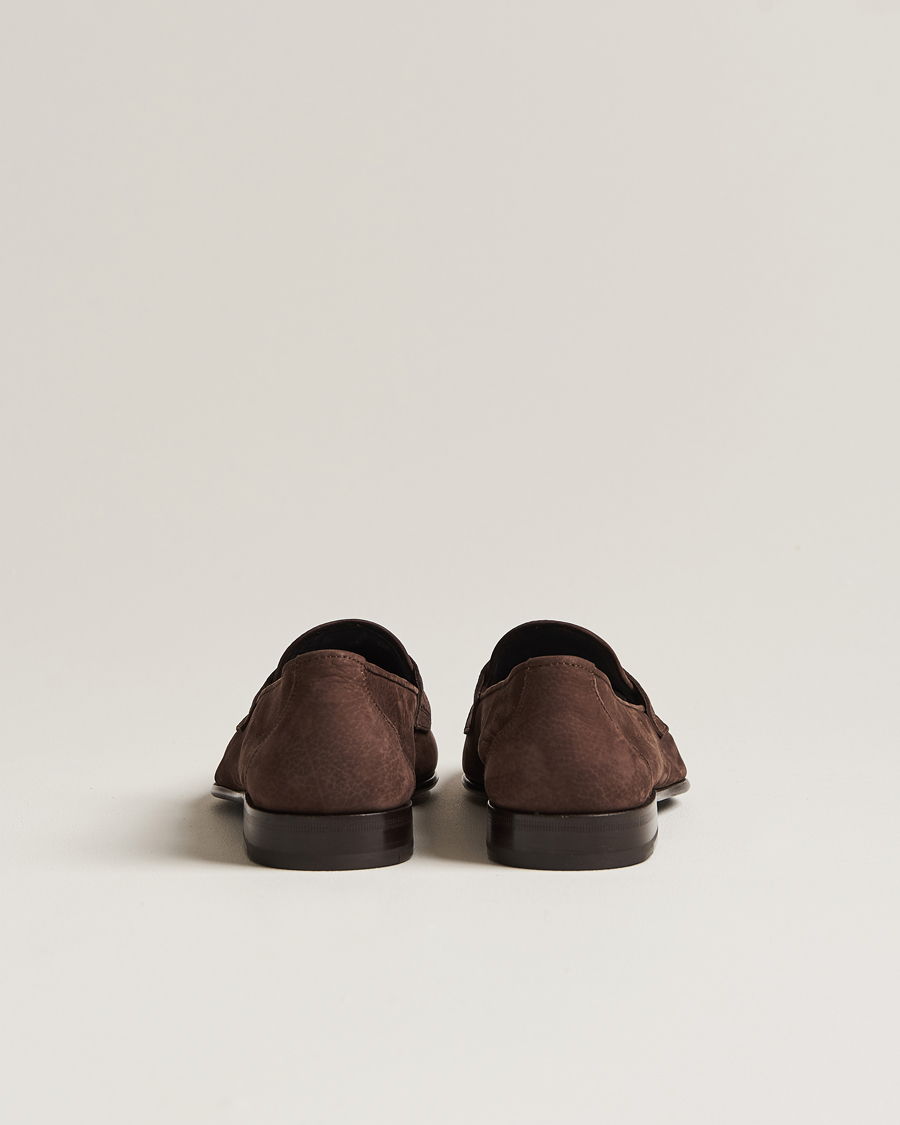 Herren | Brioni Penny Loafers Dark Brown Nubuck | Brioni | Penny Loafers Dark Brown Nubuck