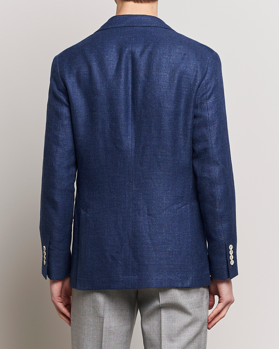Herren | Sakkos | Brunello Cucinelli | Linen/Silk Blazer Indigo Blue