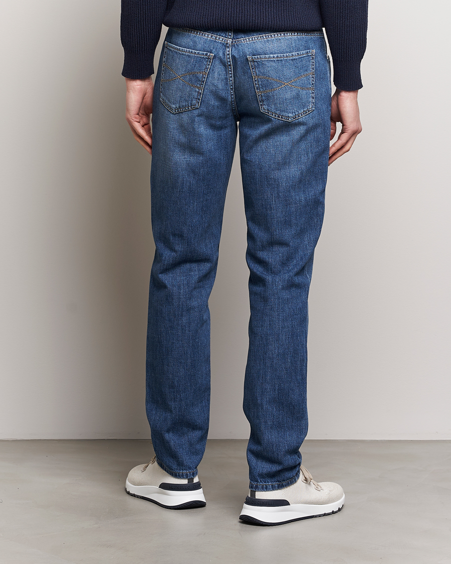 Herren | Jeans | Brunello Cucinelli | Traditional Fit Jeans Dark Blue Wash