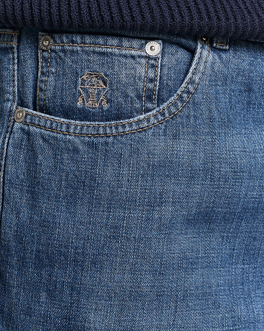 Herren | Jeans | Brunello Cucinelli | Traditional Fit Jeans Dark Blue Wash