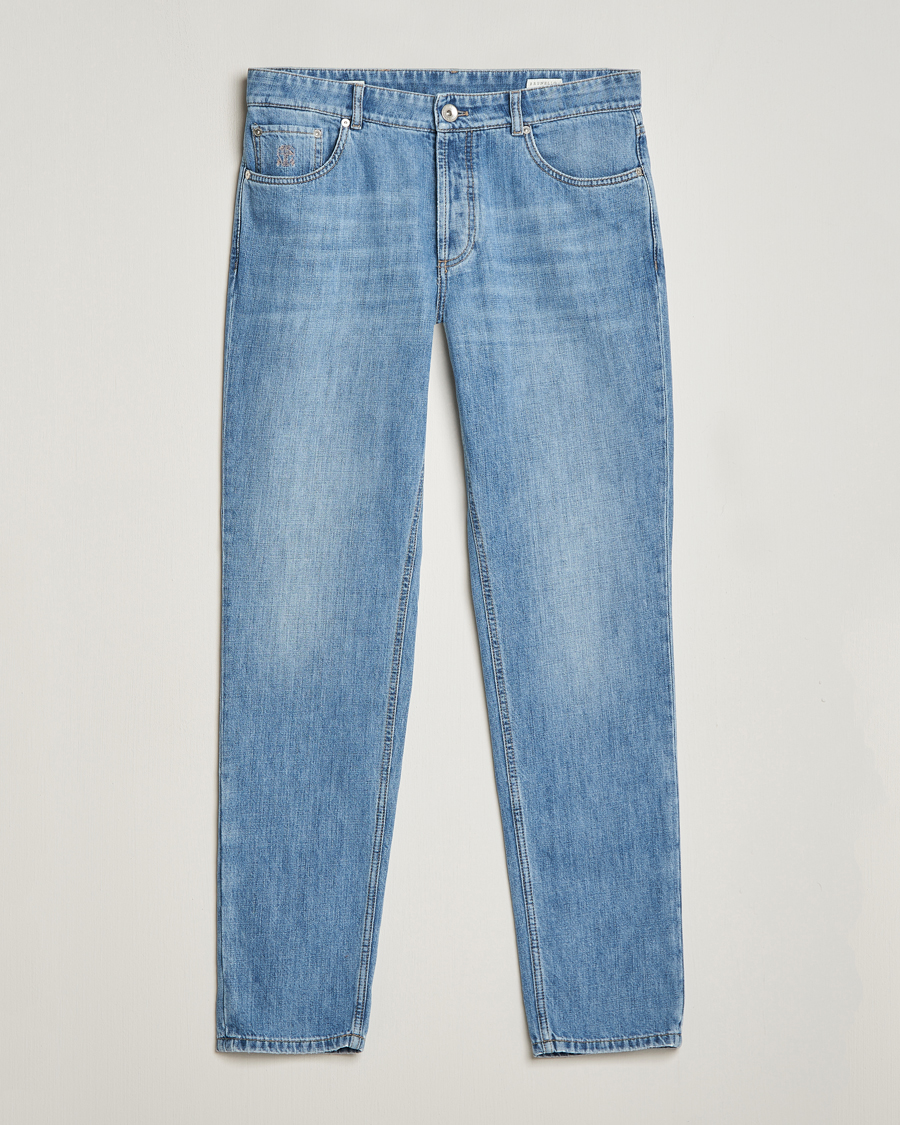 Herren | Jeans | Brunello Cucinelli | Traditional Fit Jeans Blue Wash