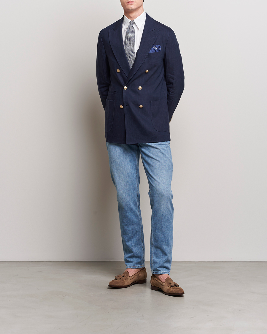 Herren | Jeans | Brunello Cucinelli | Traditional Fit Jeans Blue Wash