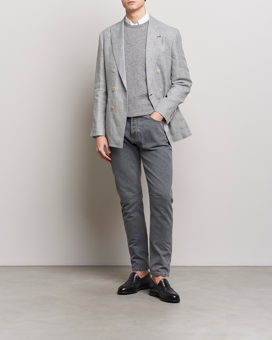 Herren | Jeans | Brunello Cucinelli | Leisure Fit Jeans Grey Wash