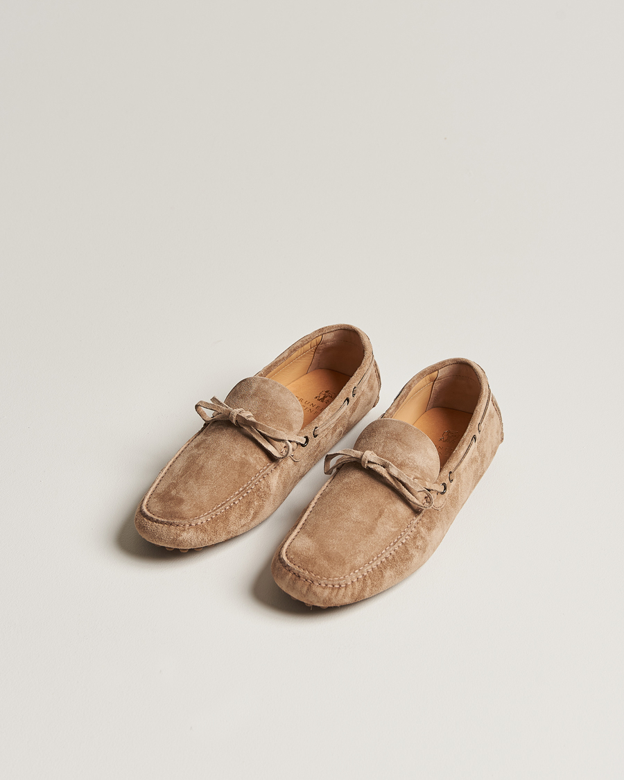 Herren | Brunello Cucinelli Laced Carshoe Beige Suede | Brunello Cucinelli | Laced Carshoe Beige Suede