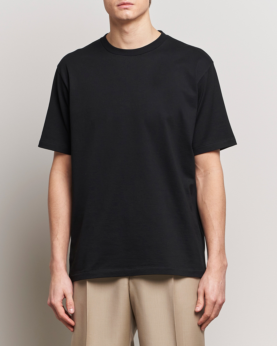 Herren | Kurzarm T-Shirt | Auralee | Luster Plating T-Shirt Black