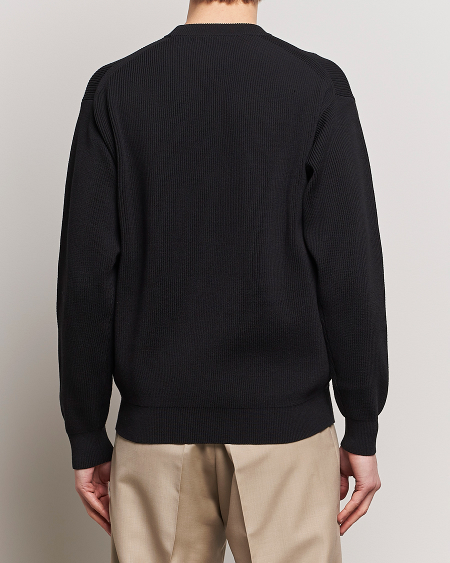 Herren | Pullover | Auralee | Hard Twist Rib Knit Pullover Black