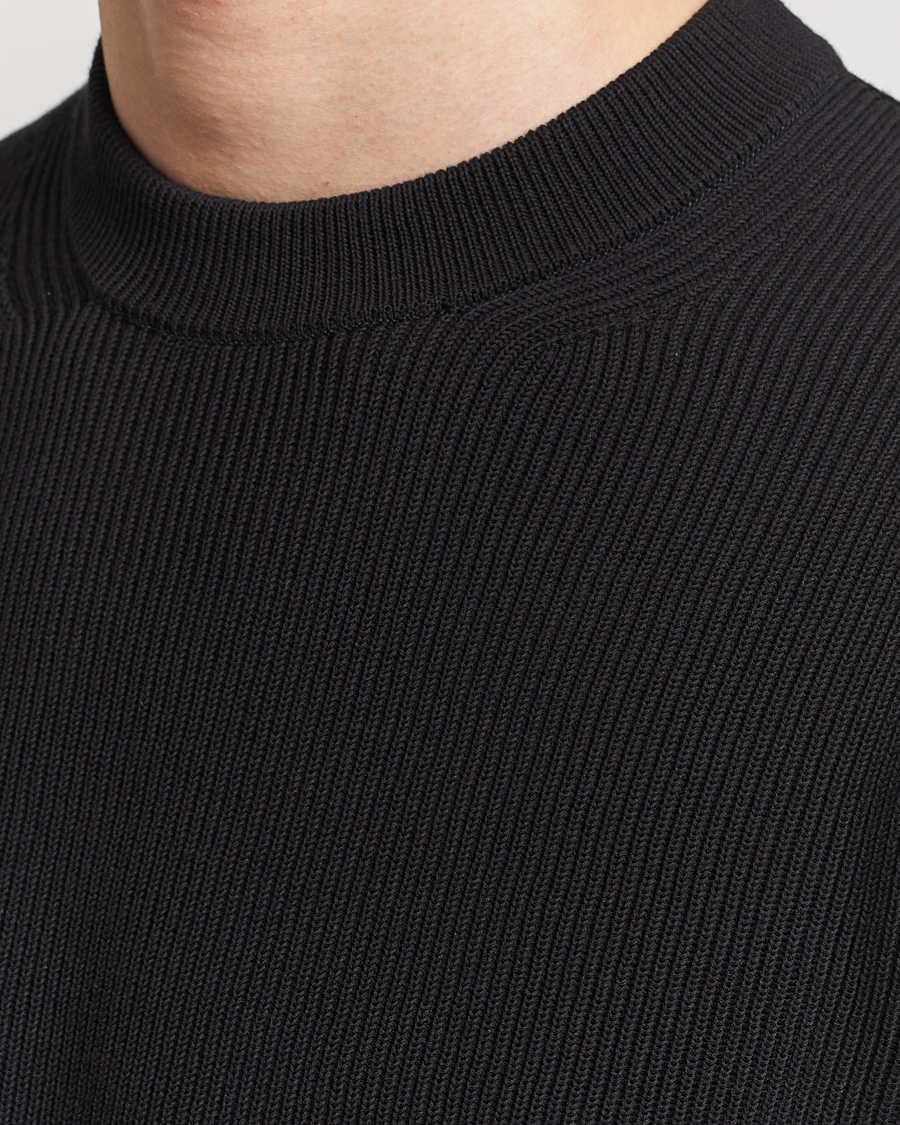 Herren | Pullover | Auralee | Hard Twist Rib Knit Pullover Black