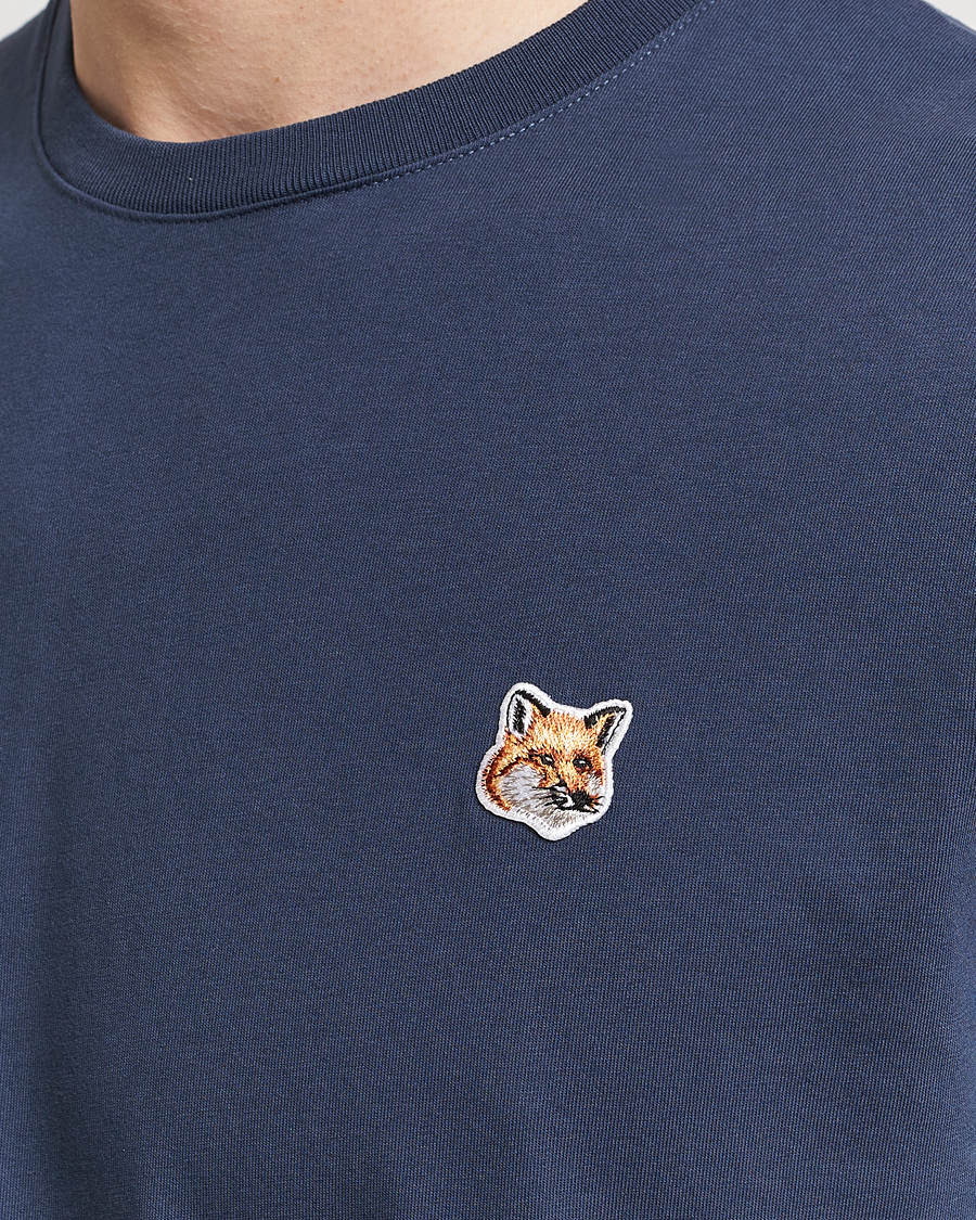 Herren | T-Shirts | Maison Kitsuné | Fox Head T-Shirt Ink Blue