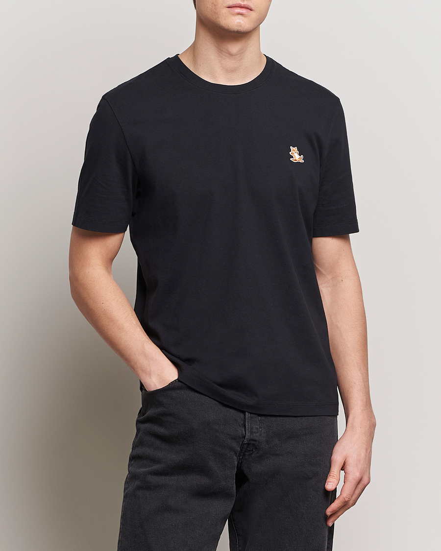 Herren | Kurzarm T-Shirt | Maison Kitsuné | Chillax Fox T-Shirt Black