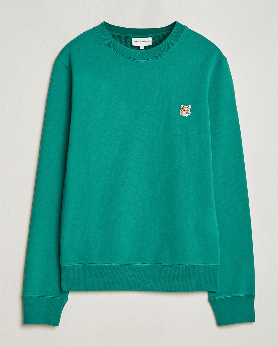Herren | Pullover | Maison Kitsuné | Fox Head Sweatshirt Pine Green