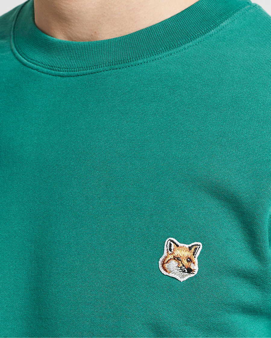 Herren | Pullover | Maison Kitsuné | Fox Head Sweatshirt Pine Green