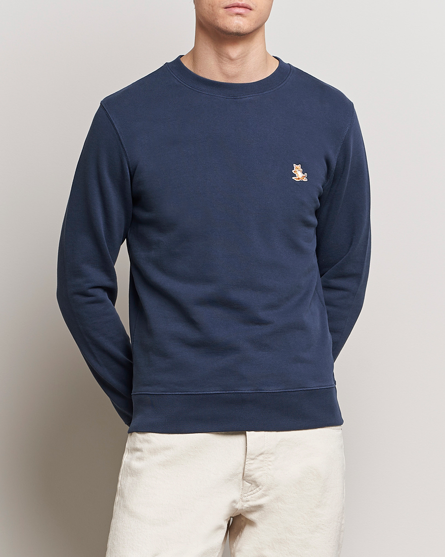 Herren | Sweatshirts | Maison Kitsuné | Chillax Fox Sweatshirt Ink Blue