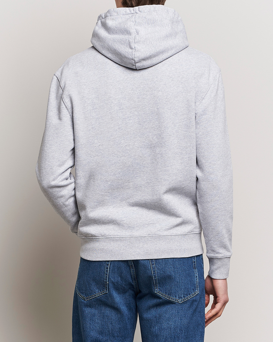 Herren | Pullover | Maison Kitsuné | Fox Head Hoodie Light Grey Melange