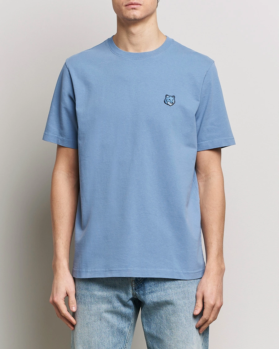 Herren | Maison Kitsuné | Maison Kitsuné | Tonal Fox Head T-Shirt Hampton Blue
