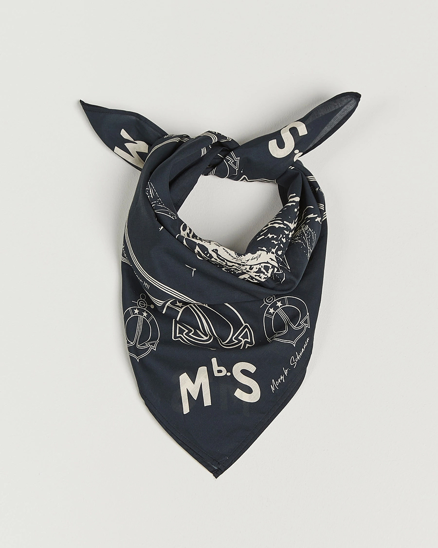 Herren | Merz b. Schwanen Cotton Bandana Charcoal | Merz b. Schwanen | Cotton Bandana Charcoal