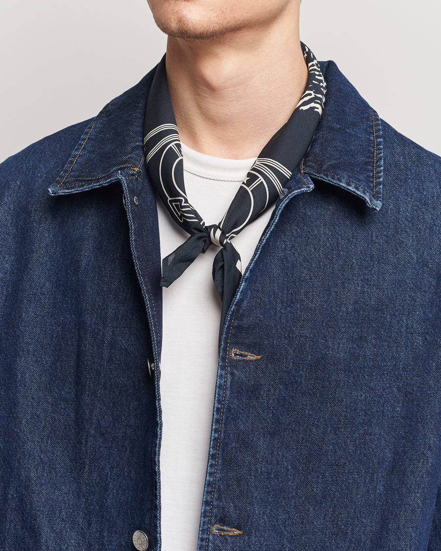 Herren | Merz b. Schwanen Cotton Bandana Charcoal | Merz b. Schwanen | Cotton Bandana Charcoal
