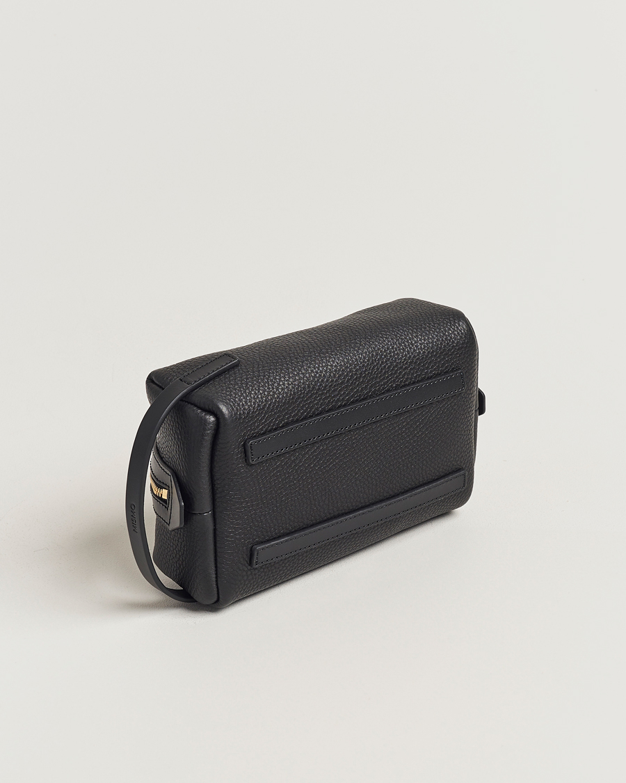 Herren | Taschen | Mismo | Groom Pebbled Leather Washbag Black