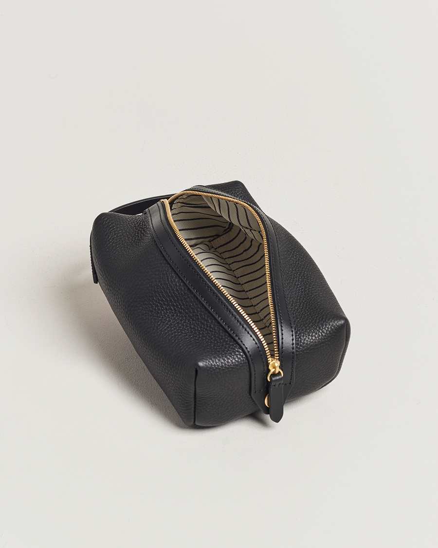 Herren | Taschen | Mismo | Groom Pebbled Leather Washbag Black