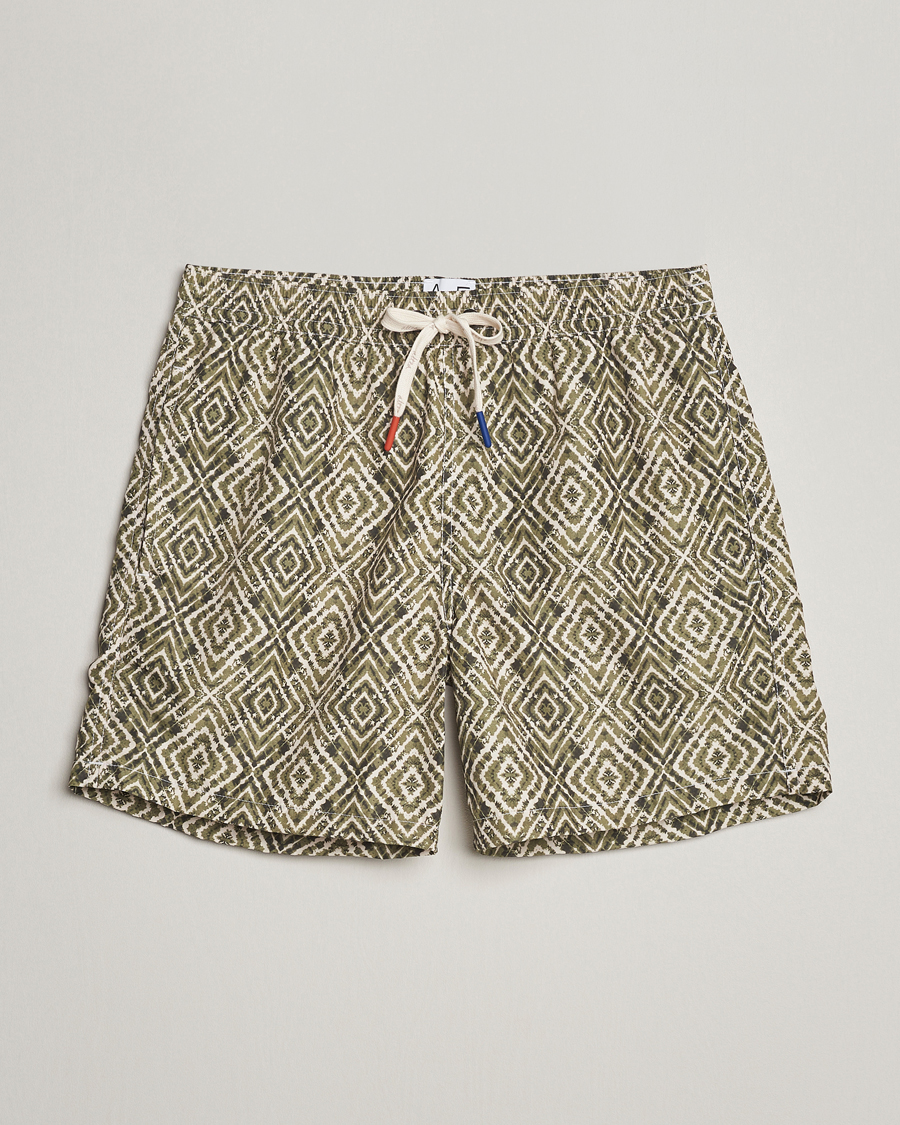 Herren | Badehosen | Altea | Printed Swim Shorts Green