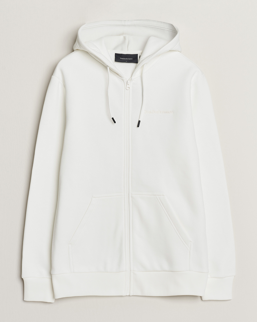 Herren | Pullover | Peak Performance | Original Logo Full Zip Hoodie Off White