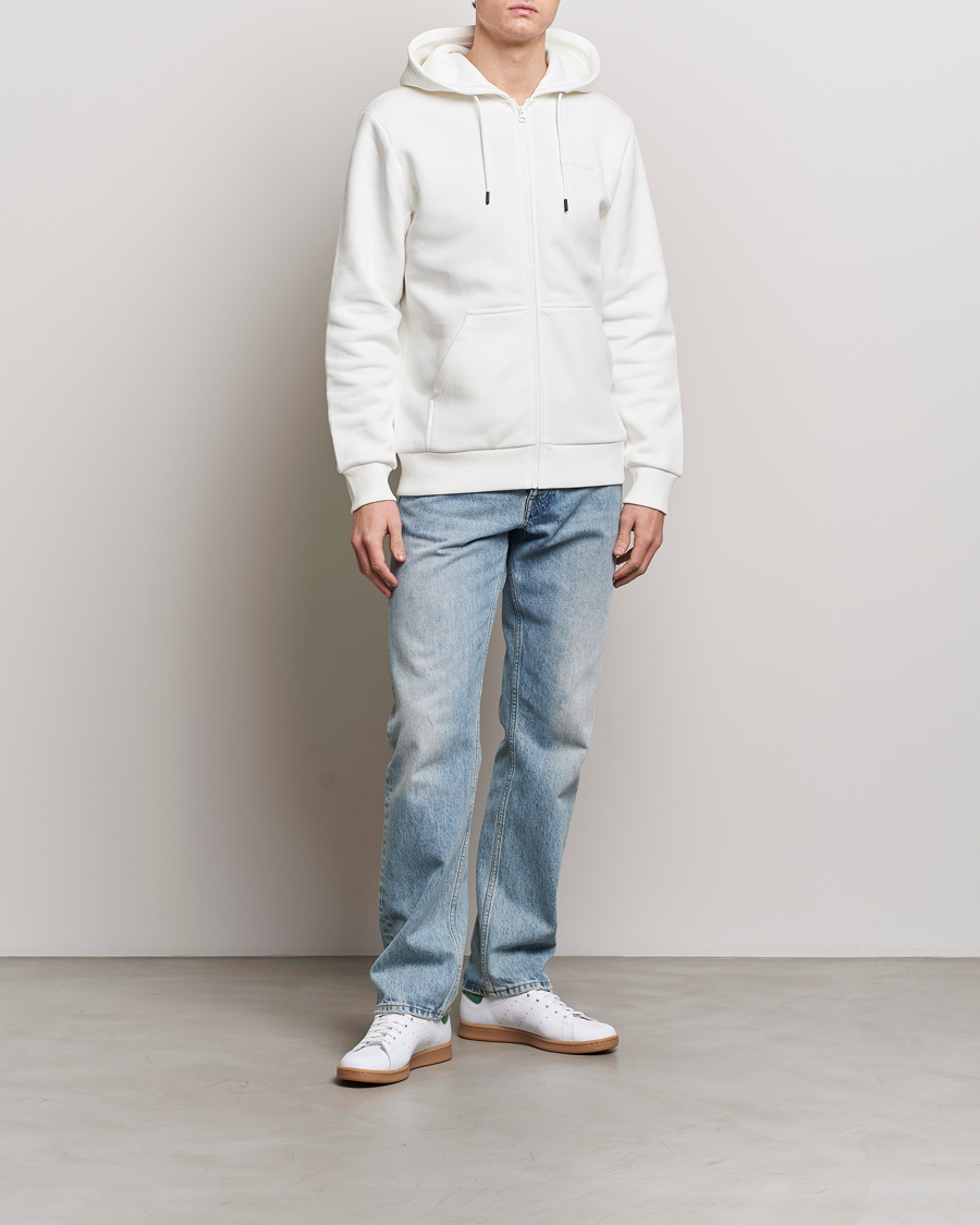Herren | Pullover | Peak Performance | Original Logo Full Zip Hoodie Off White