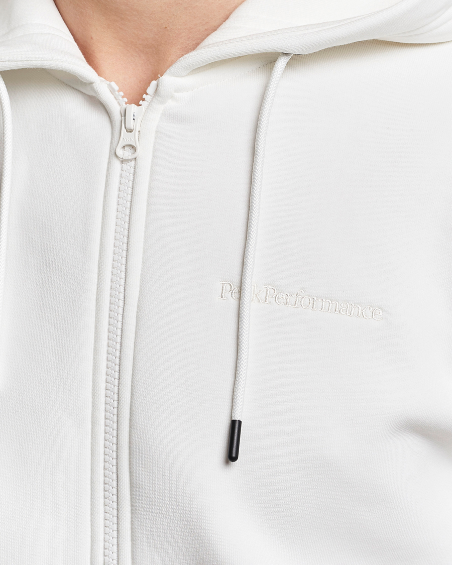 Herren | Pullover | Peak Performance | Original Logo Full Zip Hoodie Off White