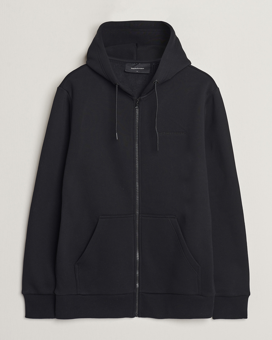Herren | Pullover | Peak Performance | Original Full Zip Hoodie Black