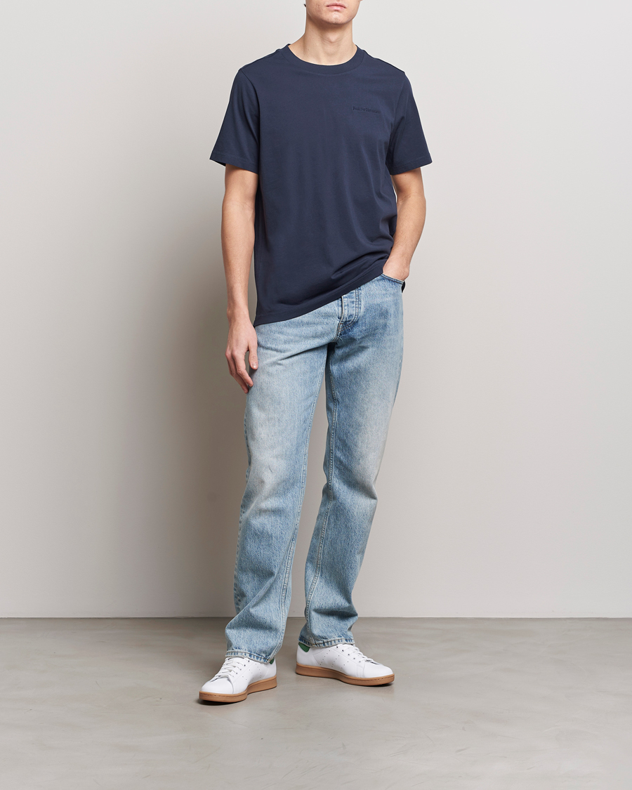 Herren | T-Shirts | Peak Performance | Original Crew Neck T-Shirt Blue Shadow