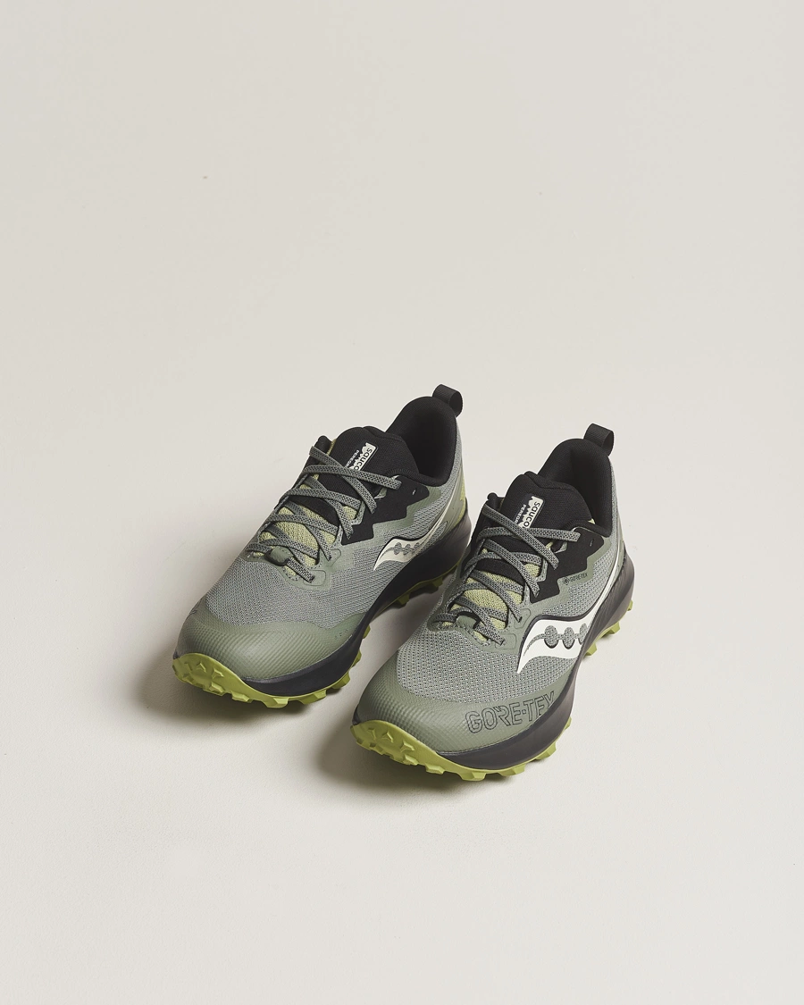 Herren | Laufschuhe Sneaker | Saucony | Peregrine 14 Gore-Tex Trail Sneaker Olive
