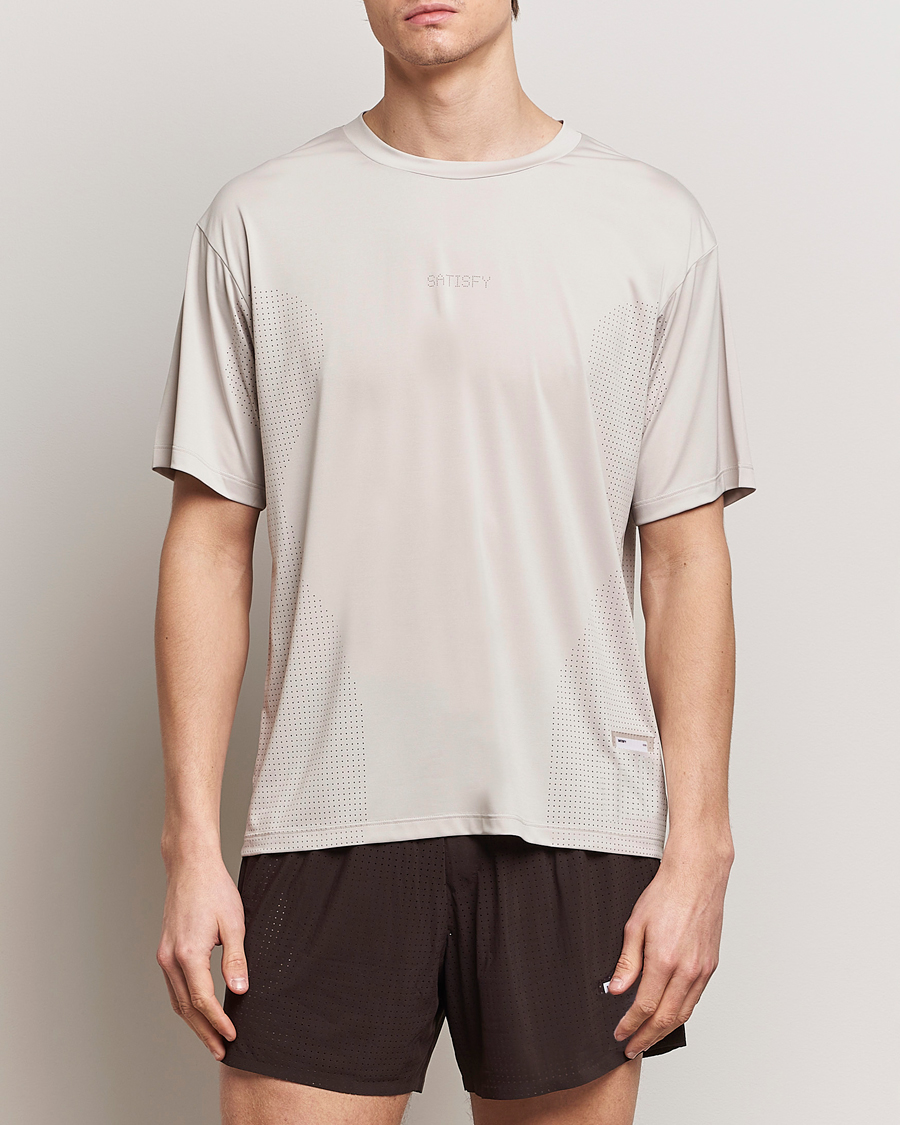 Herren | Kurzarm T-Shirt | Satisfy | AuraLite Air T-Shirt Mineral Dolomite