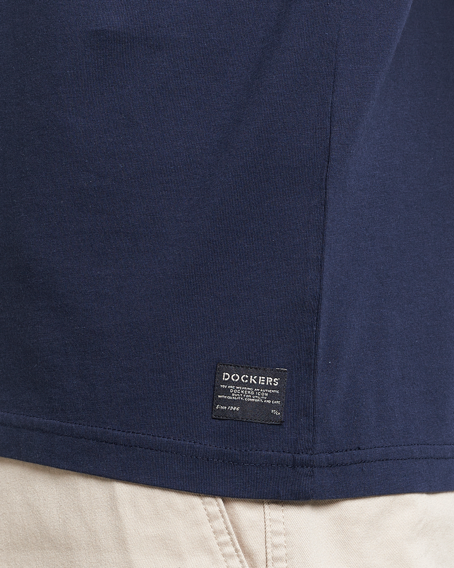 Herren | T-Shirts | Dockers | Original Cotton T-Shirt Navy