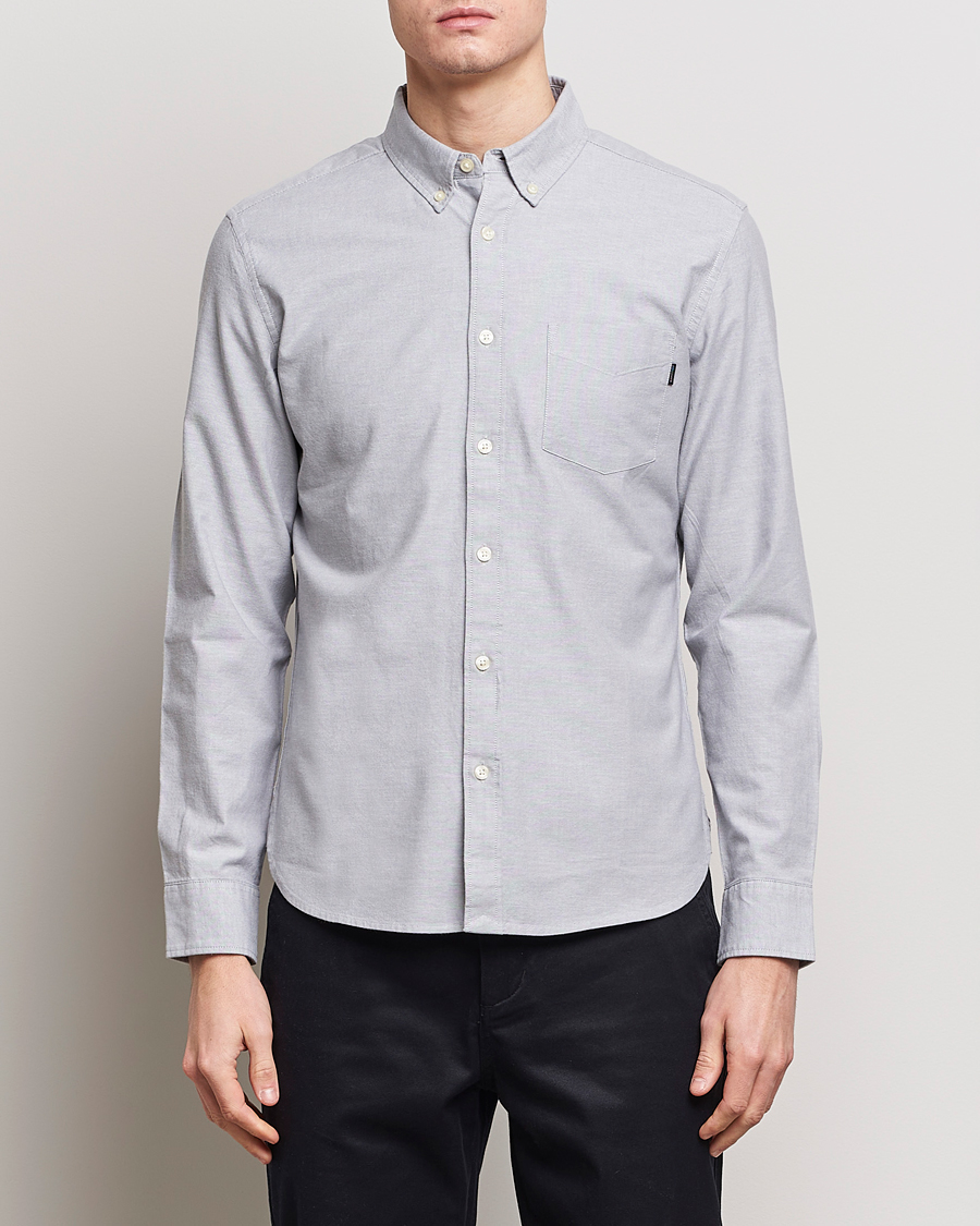 Herren | Hemden | Dockers | Cotton Stretch Oxford Shirt Mid Grey Heather