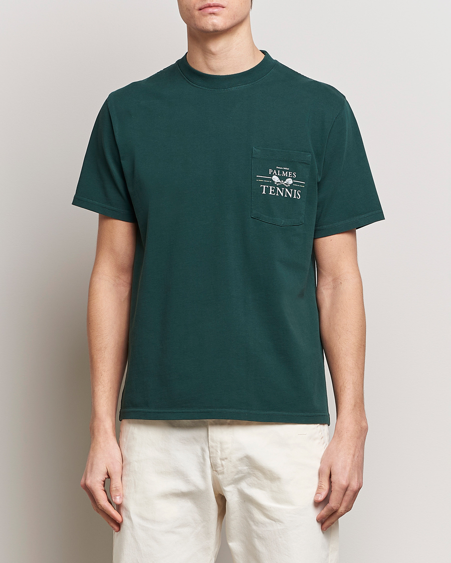 Herren | T-Shirts | Palmes | Vichi Pocket T-Shirt Dark Green